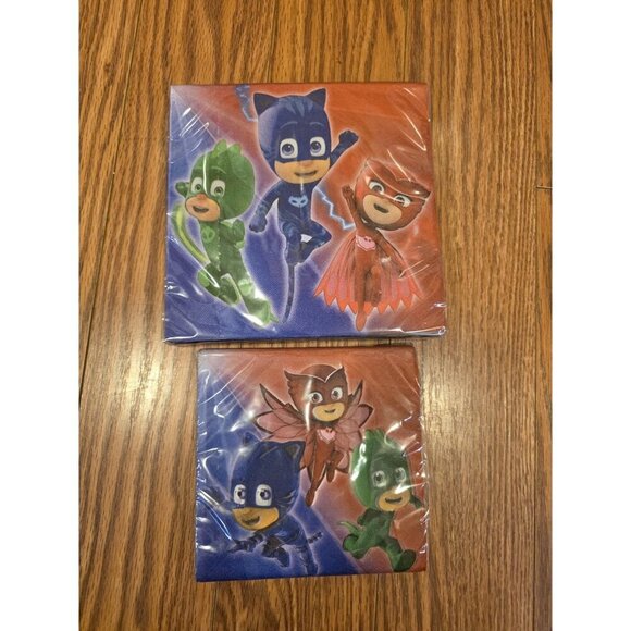 PJ Masks Birthday Party Decoration Personalize Banner Backdrop Candles Napkins - Picture 10 of 11